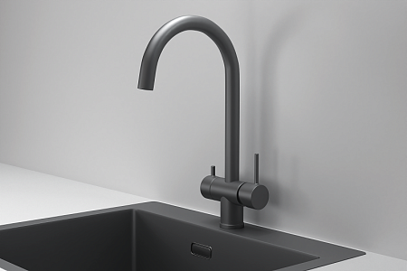 Смеситель Granula KS-7104 графит матовый