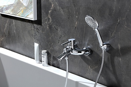 Смеситель Lemark Atlantiss LM3254C для ванны с коротким изливом, хром