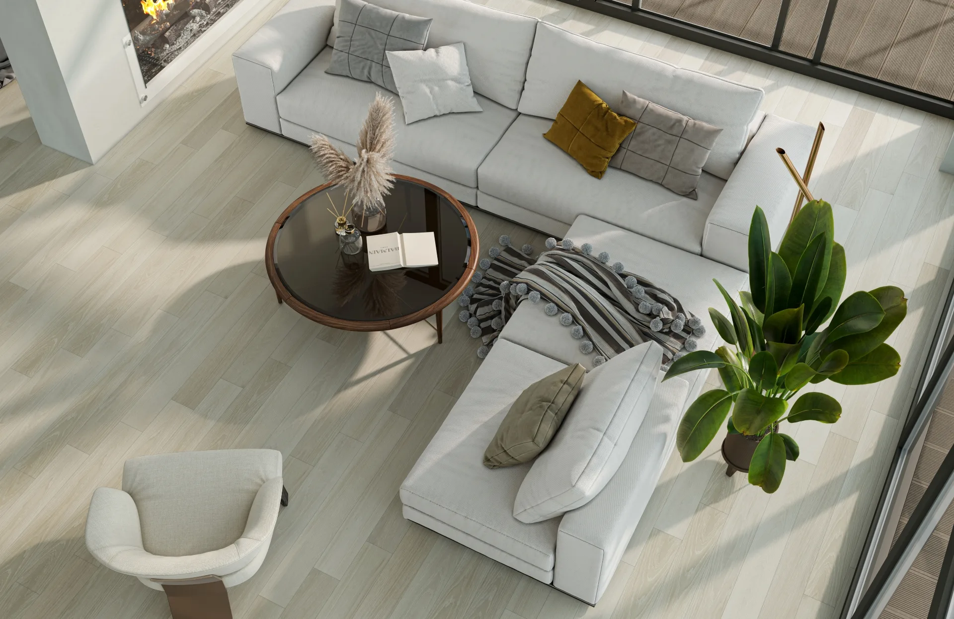 Кварцевый паркет Quartz Parquet Классик 5 мм Дуб Лимба 405