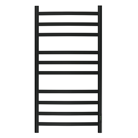 Полотенцесушитель электрический Point Антея PN17850B П10 500x1000, диммер справа, черный