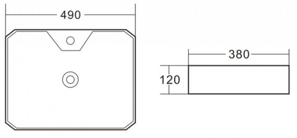 Раковина BelBagno BB1387 накладная 49х38х12 см