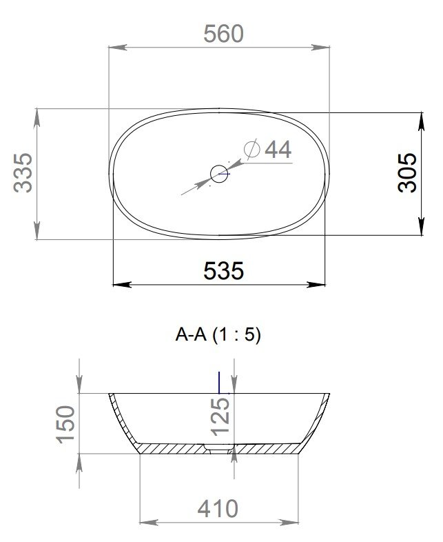 Раковина Salini CALLISTA Sapirit 106 1101106G