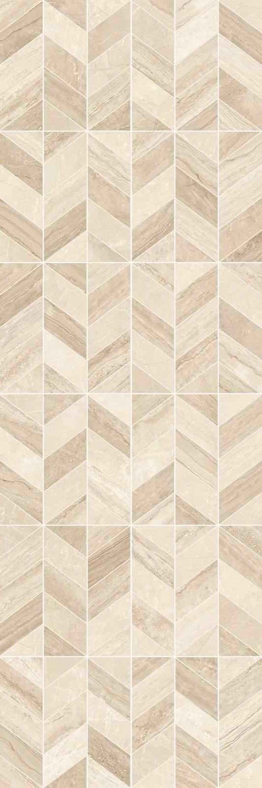 Керамическая плитка Marazzi Italy Декор Marbleplay Decoro Naos Travertino 30x90