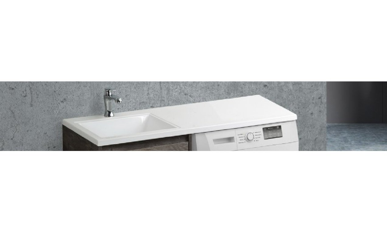 Раковина из искусственного мрамора BelBagno BB1200/480-LV-MR-L 120x48 см левая