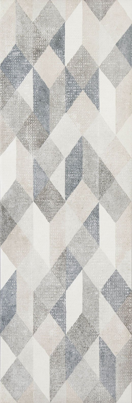 Керамическая плитка Marazzi Italy Плитка Chalk Grey Decoro Origami 25х76