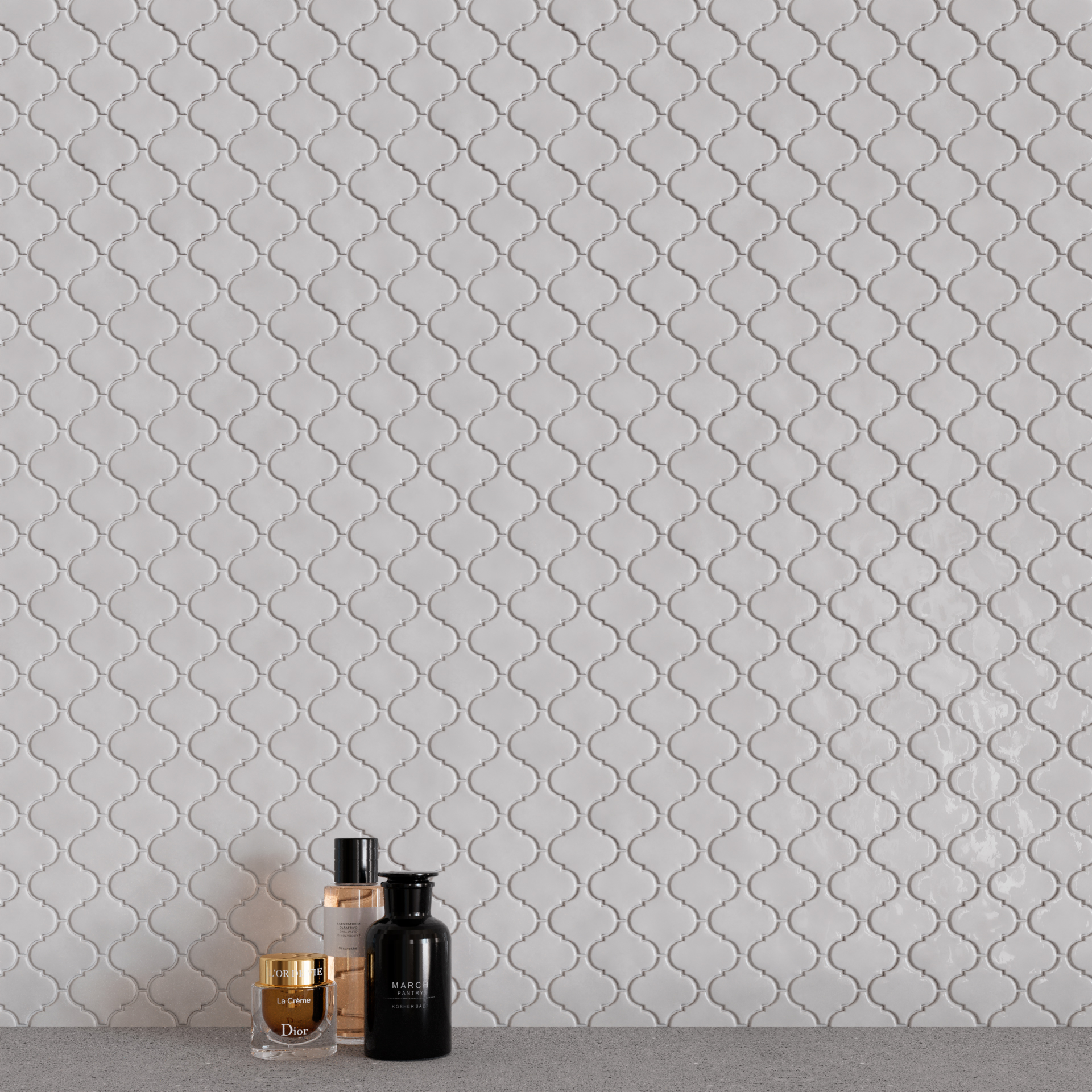 Керамическая плитка Kerama Marazzi Плитка Арабески глянцевый белый 26х30