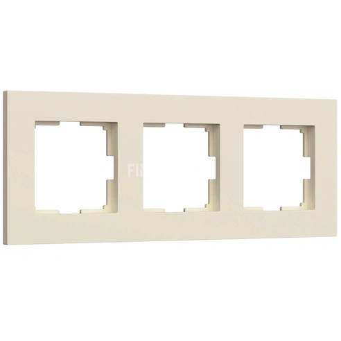 Рамка на 3 поста Slab (айвори матовый) W0032962