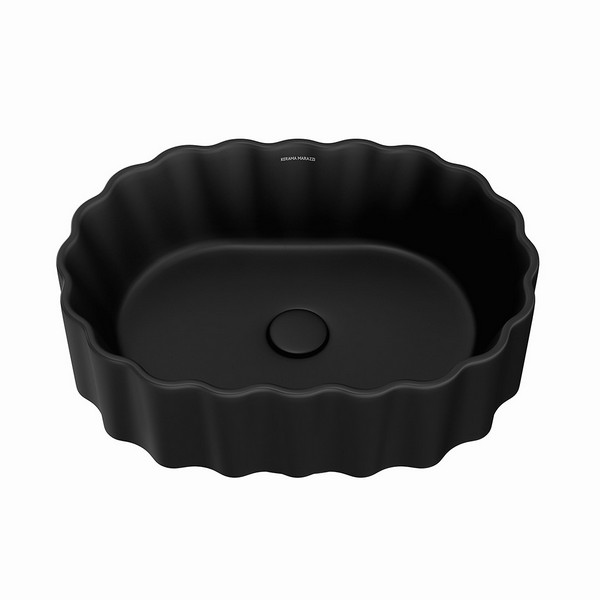 CC.NN.wb.50/BLK.M Раковина ARTBASIN Conchiglia 50 см, цв черный матовый