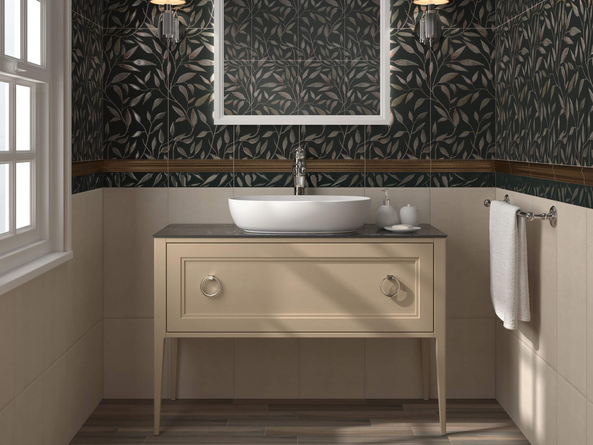 Керамическая плитка Kerama Marazzi Плитка Гинардо черный обрезной 30х60