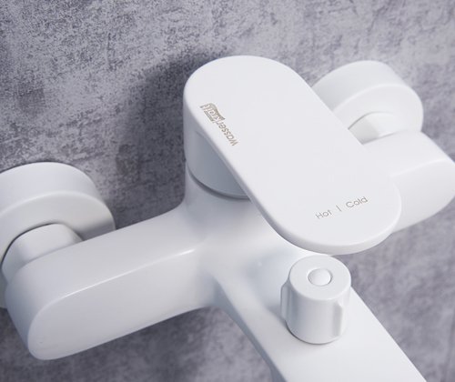 Смеситель Wasserkraft Mindel 8501 для ванны,белый