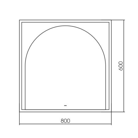 Зеркало Silver Mirrors Barbara 800х800 (теплый свет 3000К, бегущая подсветка, бесконтактный сенсор)