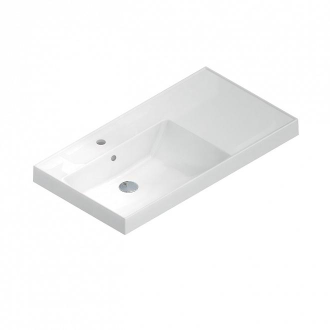 Раковина La Fenice Cubo 90 см CU.NN.90L левая, белая