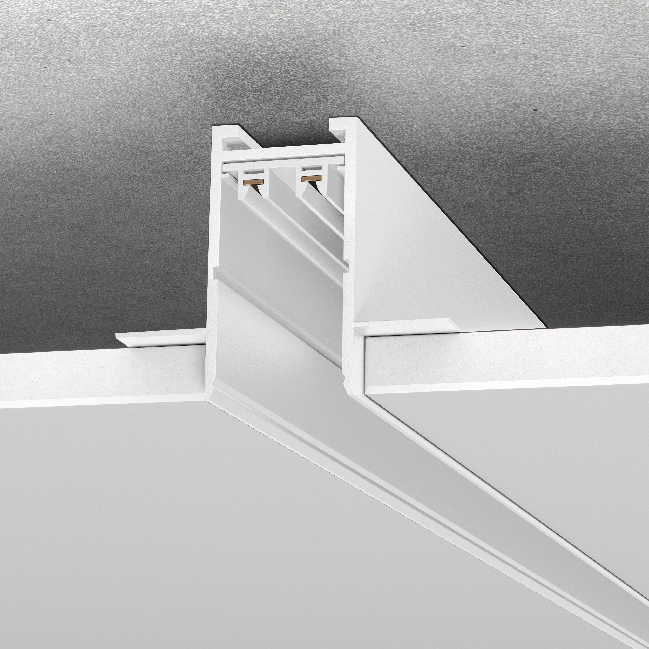 ST021.539.00H (аналог ST021.539.00) Шинопровод SKYLINE 220 встраиваемый ST-Luce Белый Длина 3 000мм