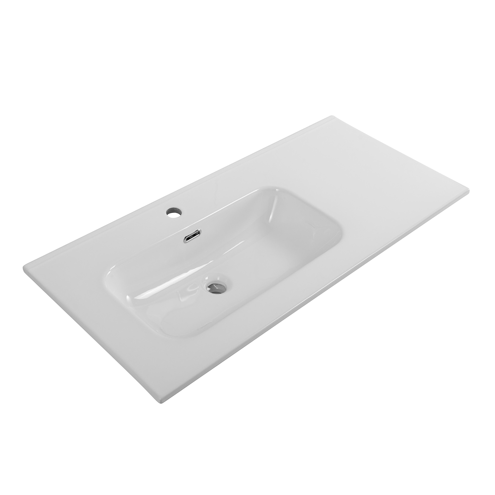 Раковина BelBagno 100 см BB1000ETL-L глянцевая белая