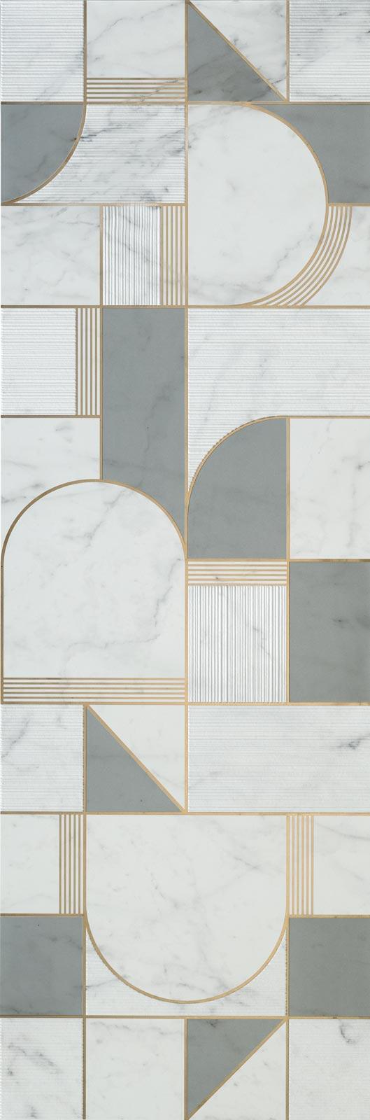 Керамическая плитка Marazzi Italy Декор Allmarble Wall Altissimo Satin Decoro Club 40x120