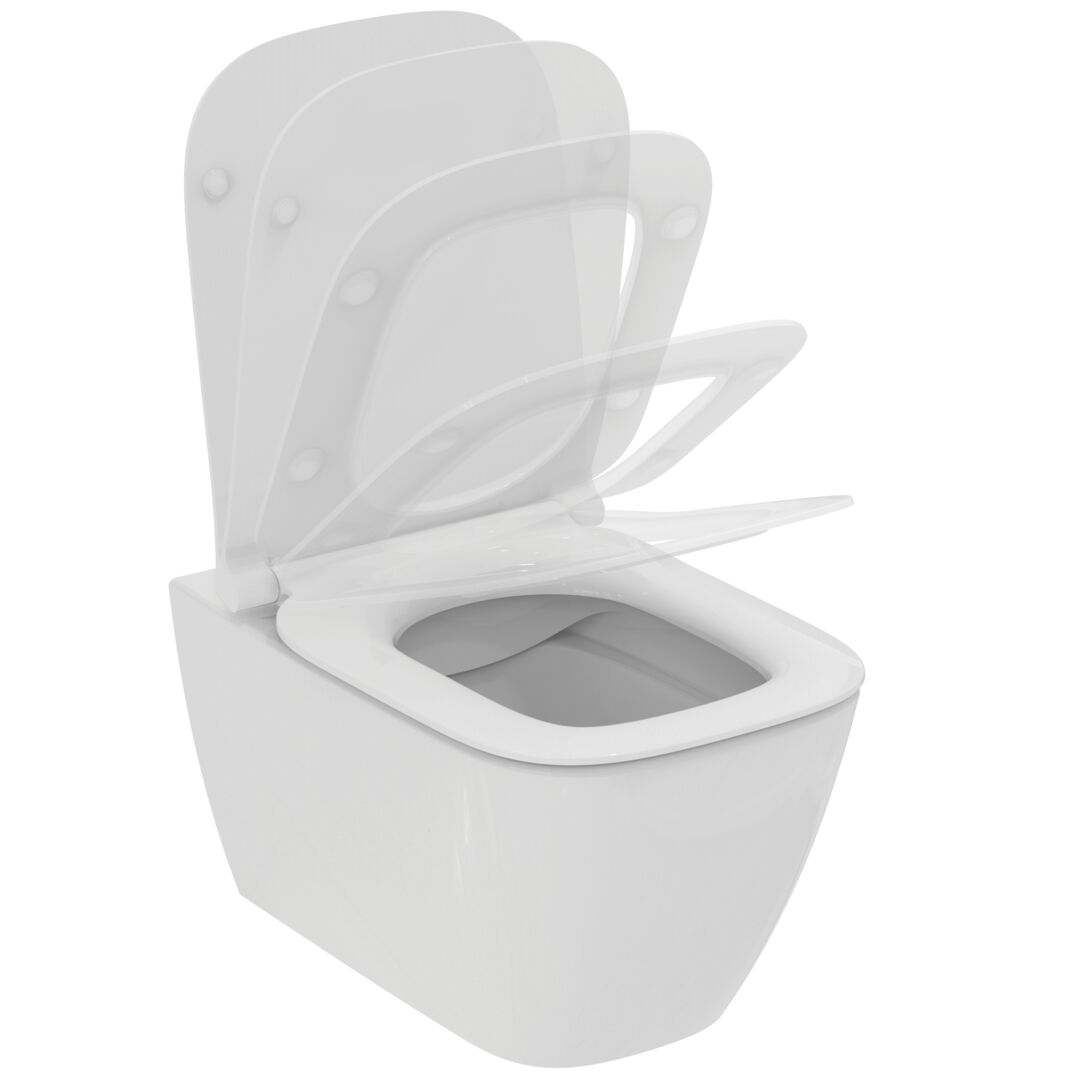 Унитаз подвесной безободковый Ideal Standard i.life B T533001 с крышкой-сиденьем микролифт, белый