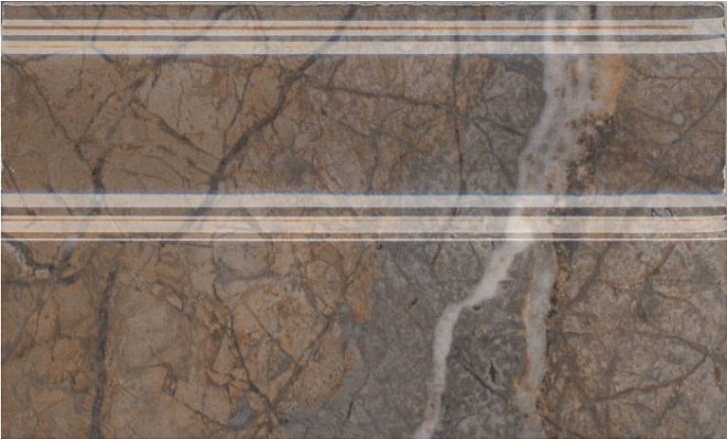 Керамическая плитка Kerama Marazzi Плинтус Театро коричневый обрезной 15х25