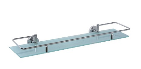 Полка HAIBA HB1707-1 стеклянная 1- ярус, хром