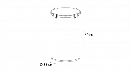 Fixsen FX-1033A Корзина для белья на завязках серая