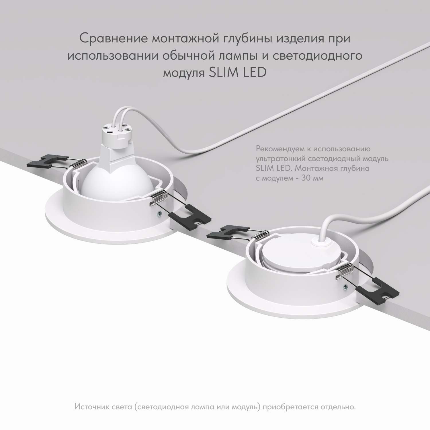 Точечный встраиваемый светильник Denkirs DK3020-WH