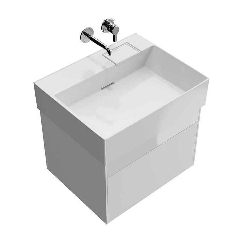 LOG.60.2/WHT Тумба LOGICA подвесная 2 ящика 60 см, белоснежный