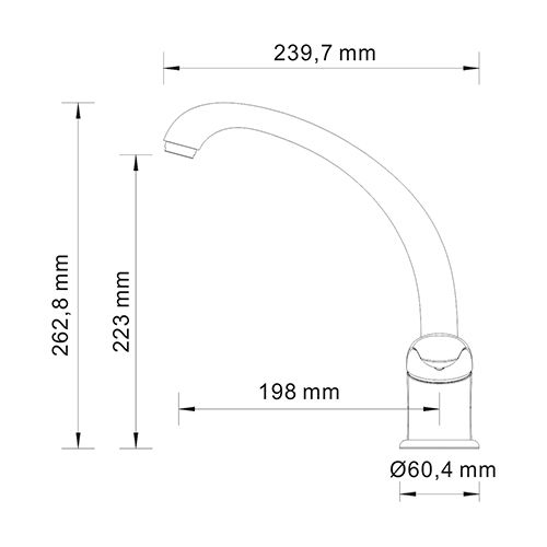 Смеситель Wasserkraft Rossel 2807 для кухни