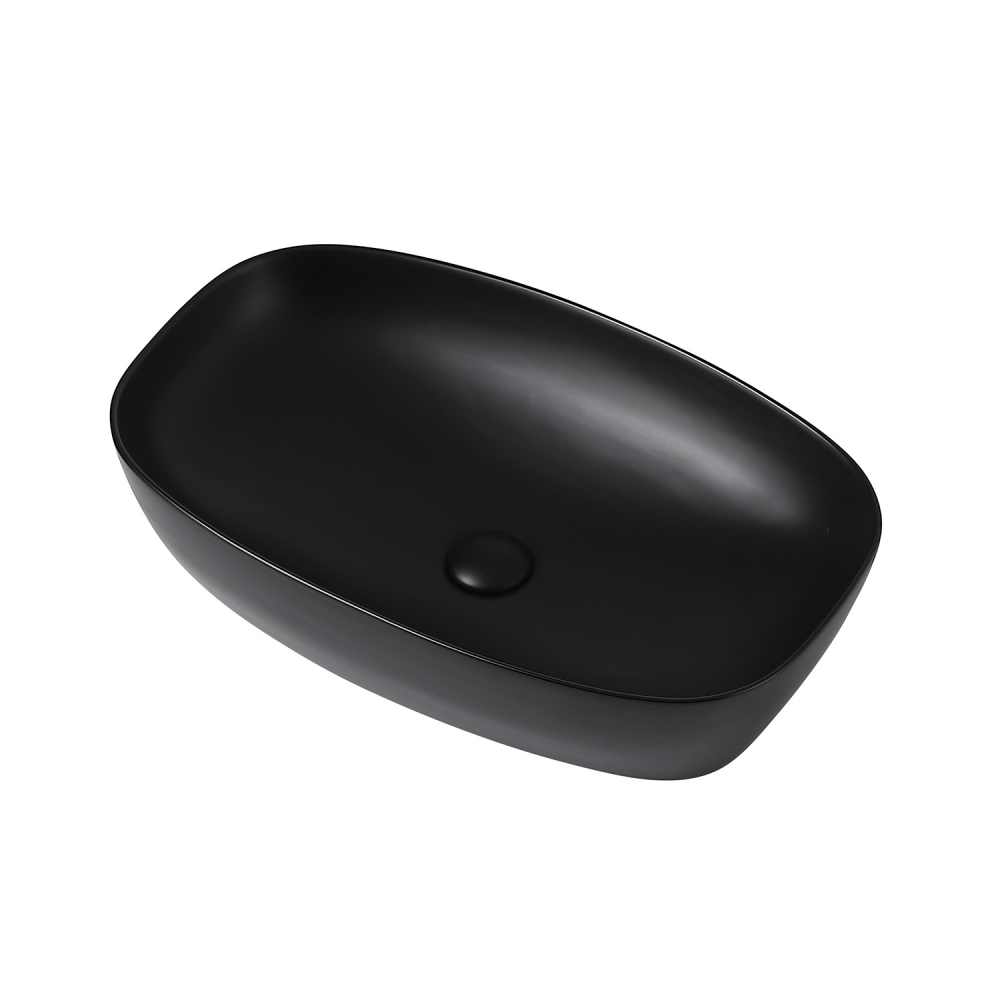 Раковина Abber Rechteck 60 см AC2206MB черная матовая