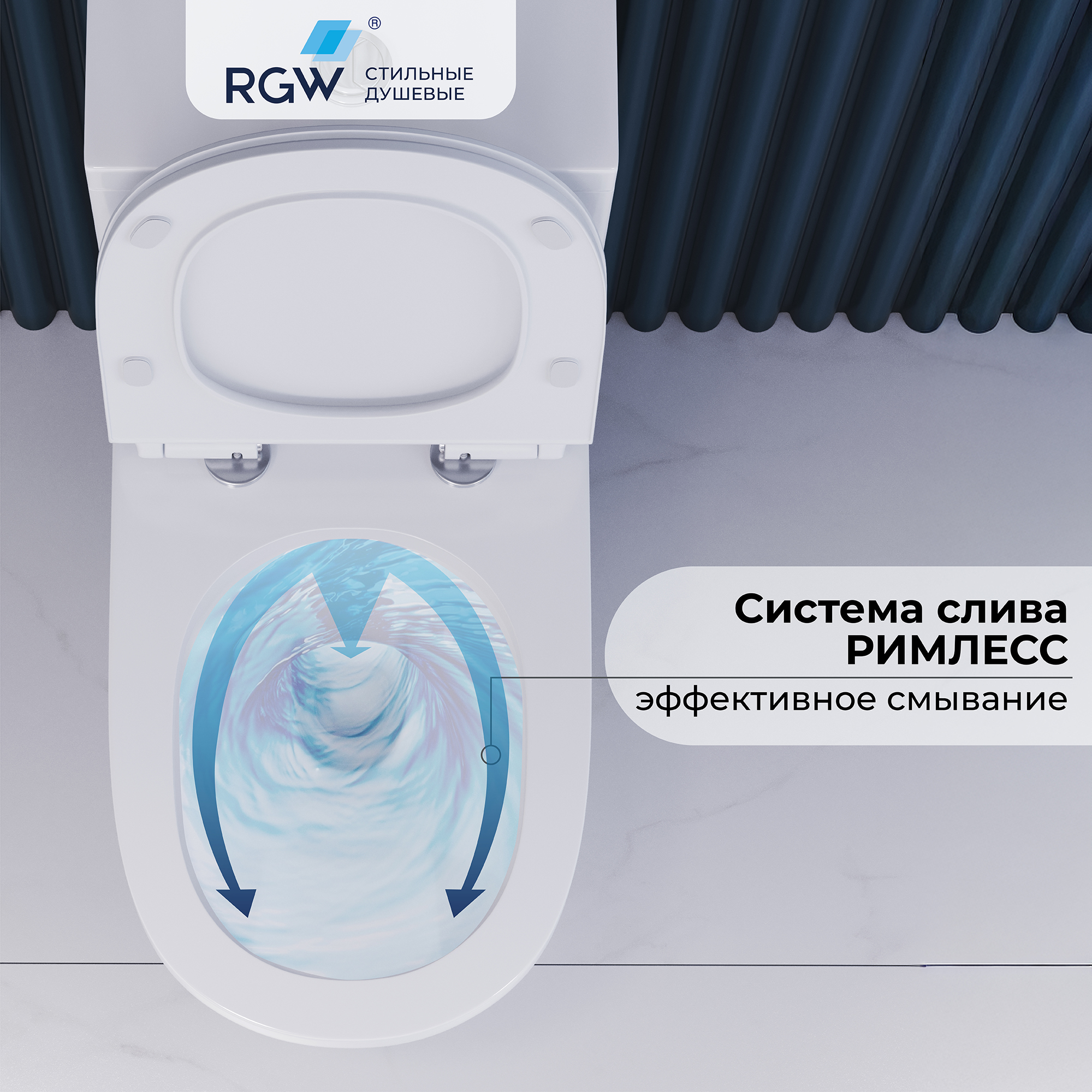 Унитаз с бачком напольный RGW SW-04