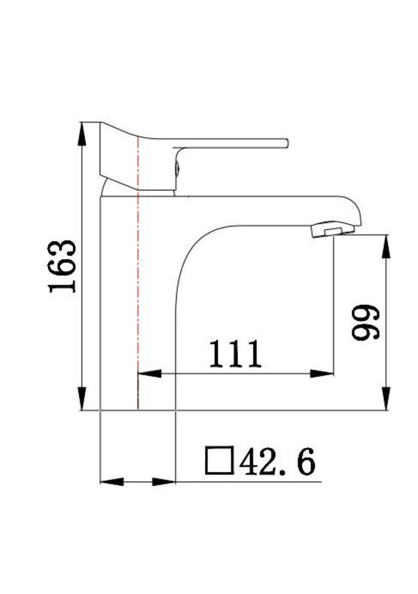 Смеситель для раковины РМС SL137-001F хром глянец