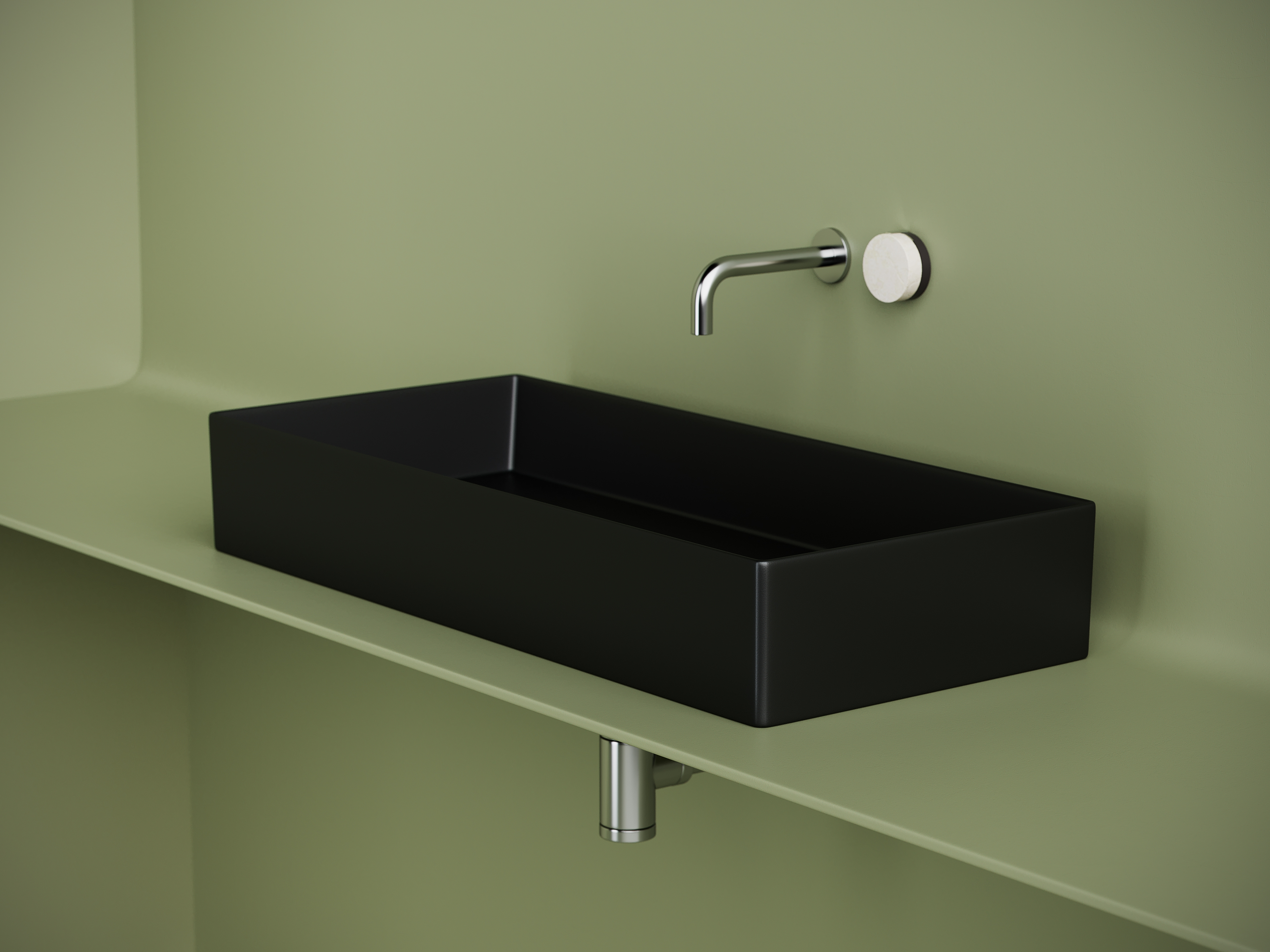 Раковина Ceramica Nova Element 80 см CN6072MB матовая черная