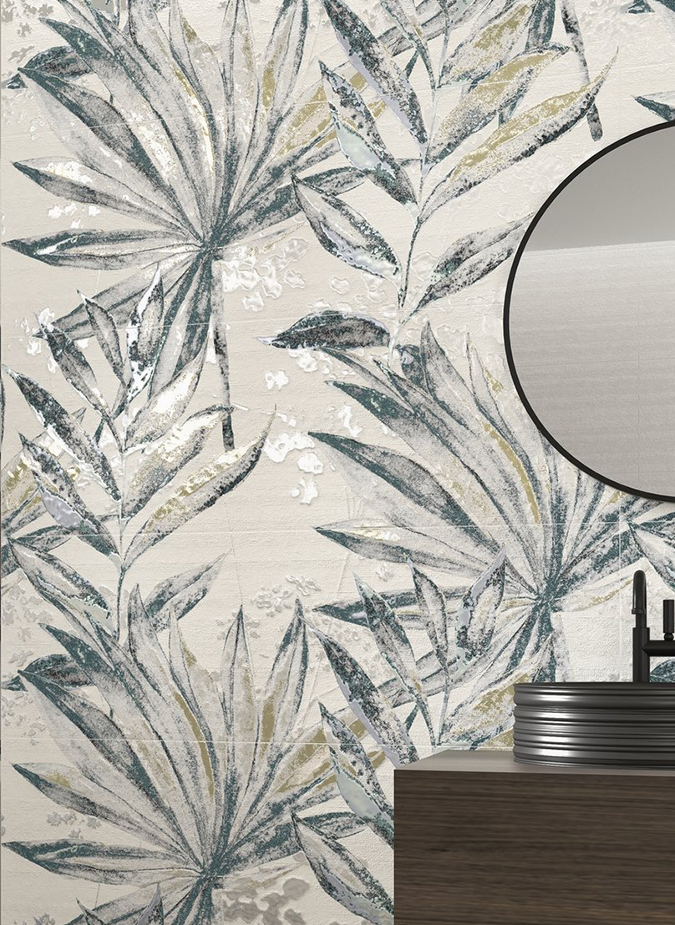 Керамическая плитка Ape Ceramica Декор Set (3) Leavemint 40x120