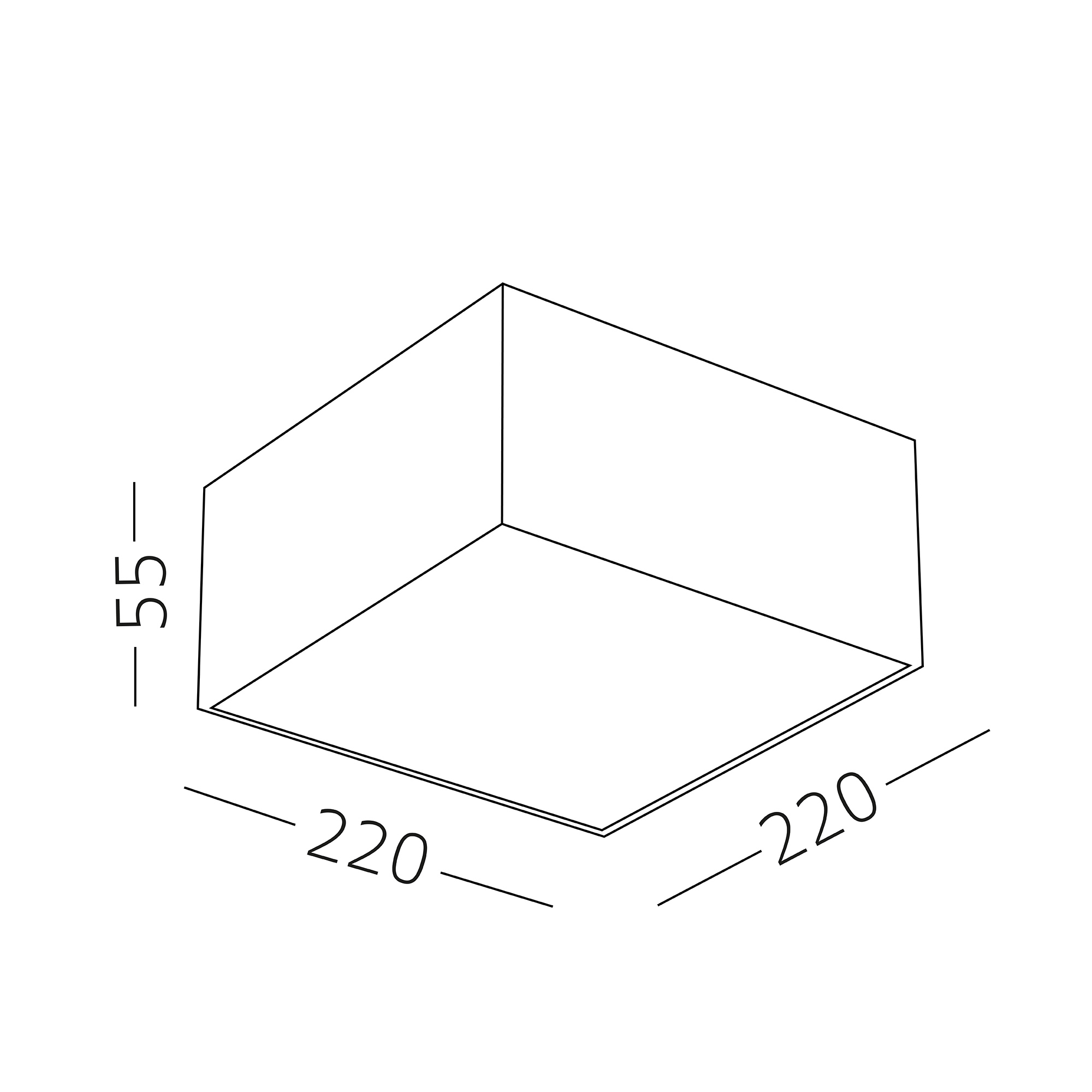 Светильник накладной LED 27W 3000K
