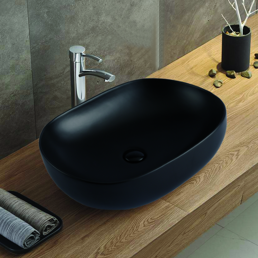 Раковина Azario 60 см AZ-78326MB матовый черный
