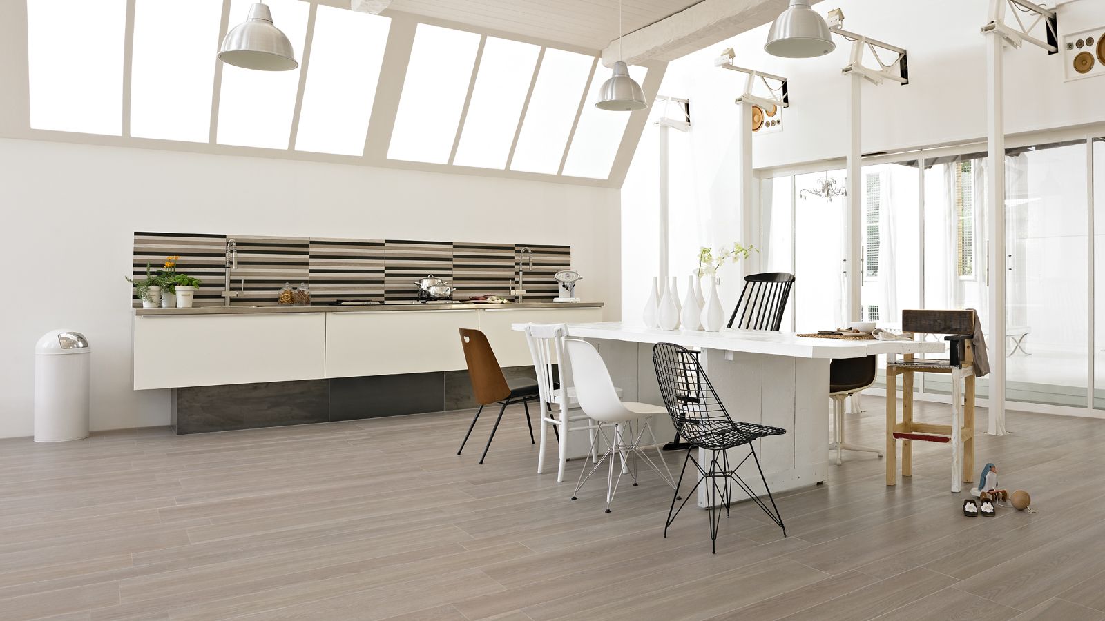 Керамогранит Marazzi Italy Treverk White Rett. 20х120