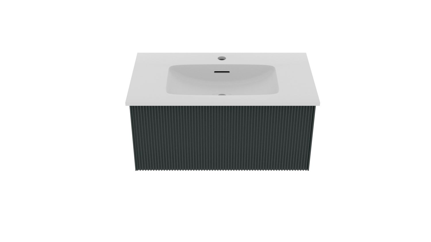Раковина-столешница La Fenice Terra Slim Line 80 см FNC-06-TER-80 белая