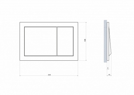 Кнопка Cersanit ENTER для LINK PRO/VECTOR/LINK/HI-TEC пластик белый