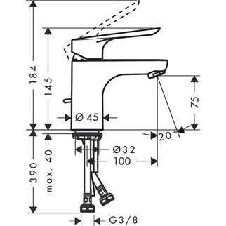 Смеситель для раковины Hansgrohe Logis E 71160000