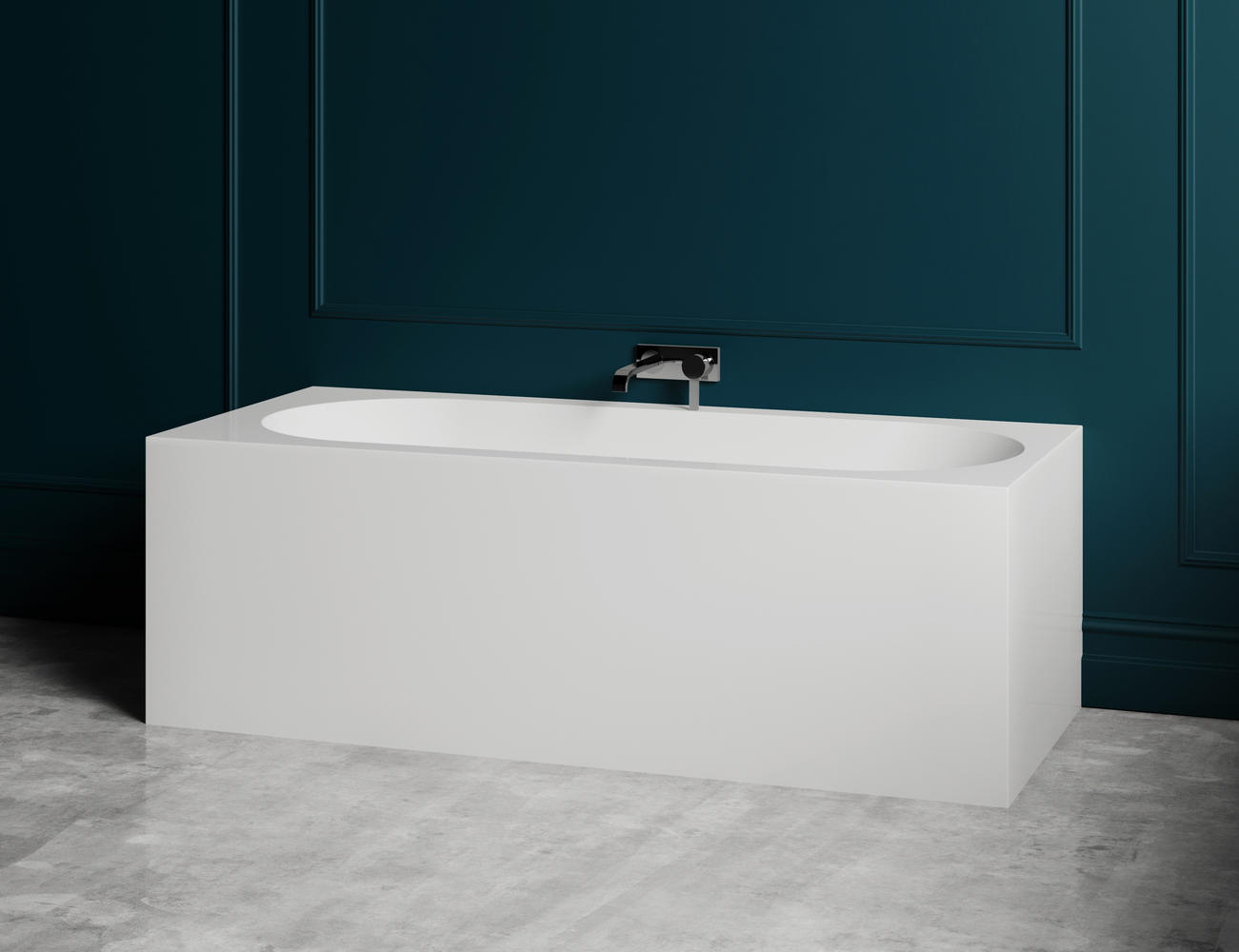 Ванна из искусственного камня S-Sense (Sapirit) Salini Fabia 180x80 см глянцевая 102612G