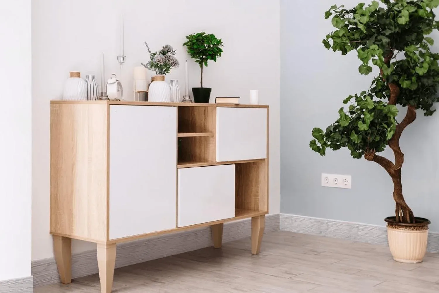 Напольный Плинтус Rico Concept 80 Ясень норд