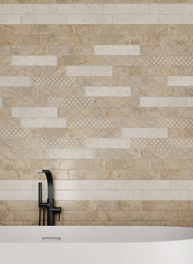 Керамическая плитка Kerama Marazzi Плитка Брюссель бежевый матовый 6х28,5