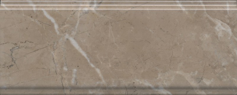BDA027R Серенада бежевый темный глянцевый обрезной 30x12x1,3 бордюр
