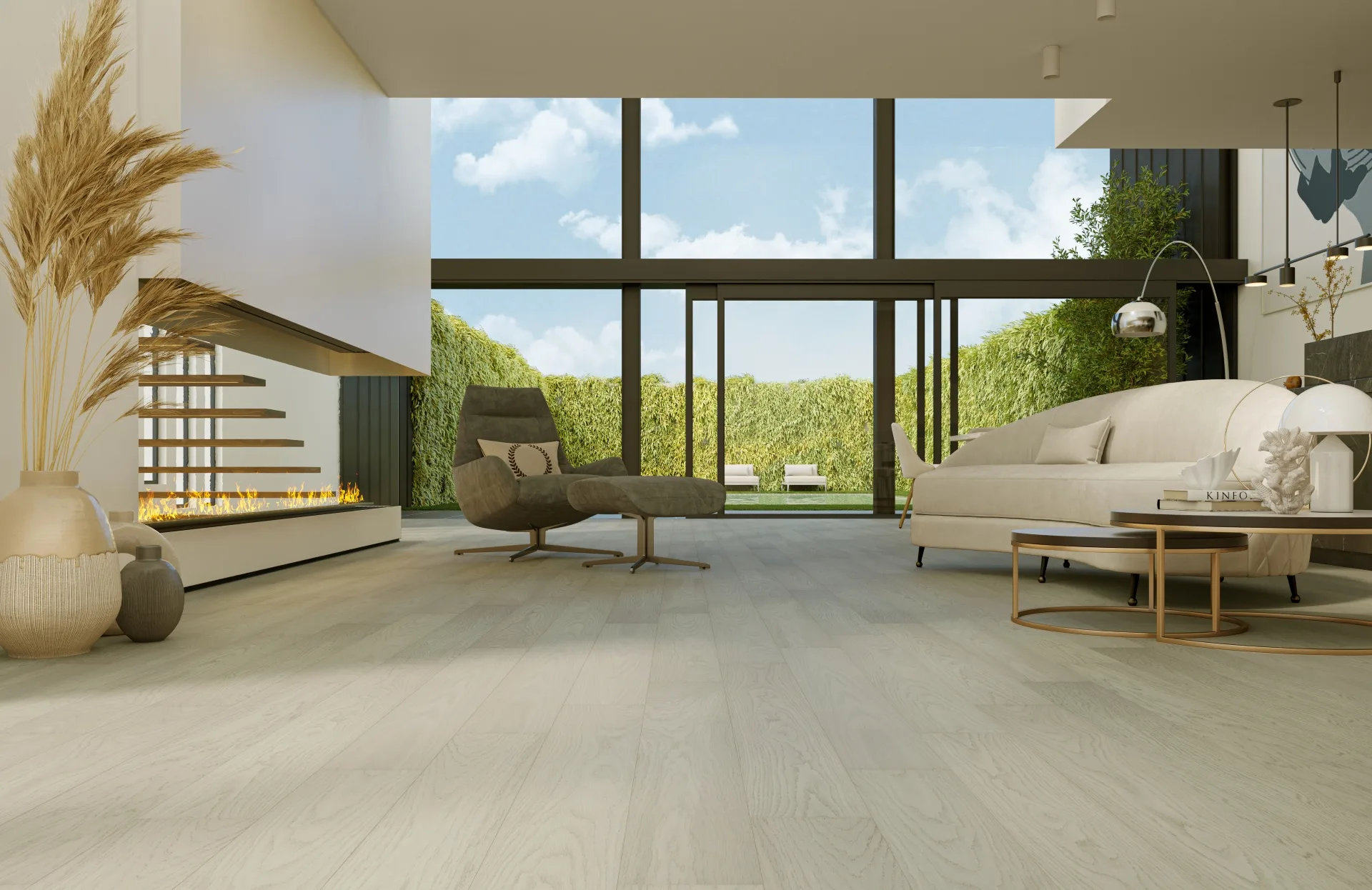 Кварцевый паркет Quartz Parquet Классик 5 мм Дуб Песочный 408