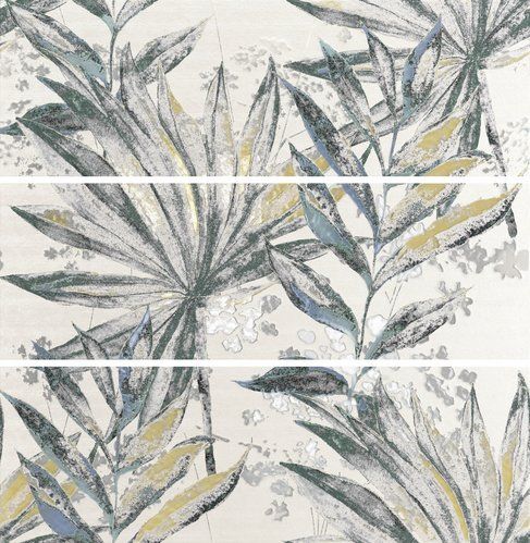 Керамическая плитка Ape Ceramica Декор Set (3) Leavemint 40x120