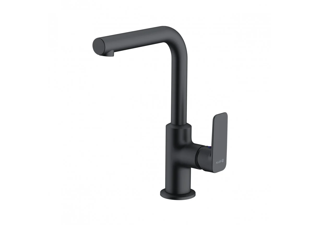 Смеситель для раковины Kludi Pure&Style 400243975 матовый черный
