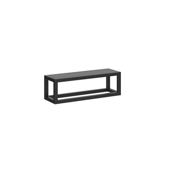 PL.N.sh.35/BLK Полка PLAZA Next металлическая с крышкой 35 черный матовый