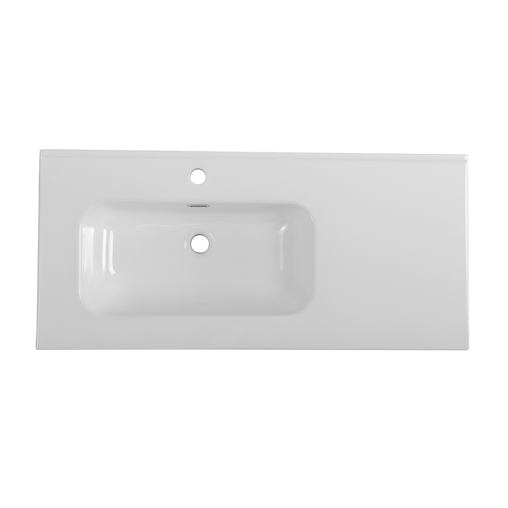Раковина BelBagno 100 см BB1000ETL-L глянцевая белая