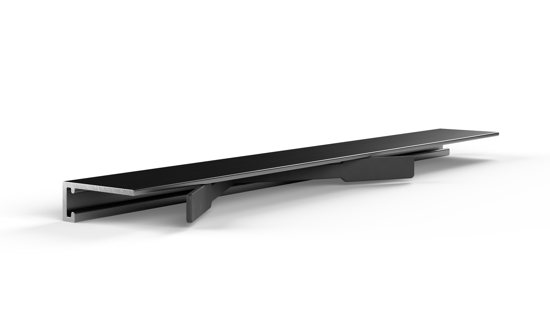 Микроплинтус Лайн Ликорн С-05.25.3 чёрный
