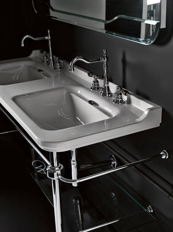 Раковина Kerasan Waldorf, 100x20,5, 4142K1bi/cr*1, белая