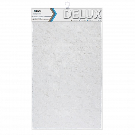 Fixsen DELUX FX-9040W Коврик для ванной 1-ый (70х120 см), белый
