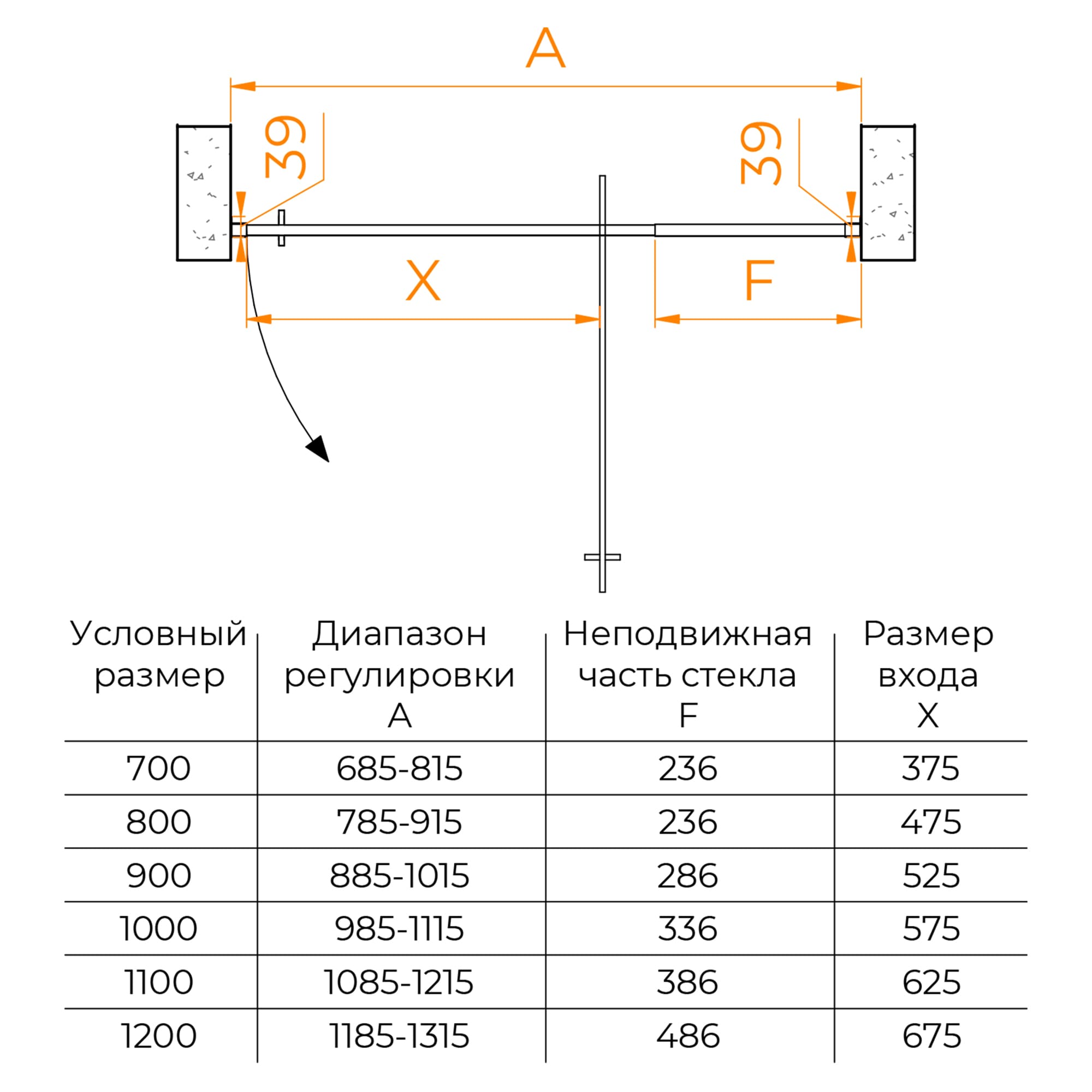 Душевая дверь RGW PA-008